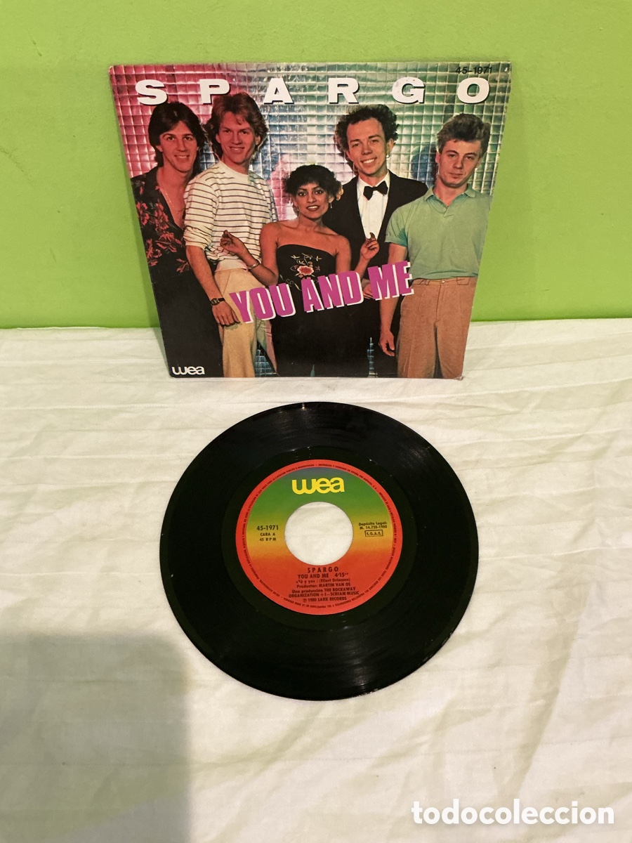 Discos de vinilo: SPARGO &ndash; YOU AND ME &ndash; SINGLE 1980 - Foto 2