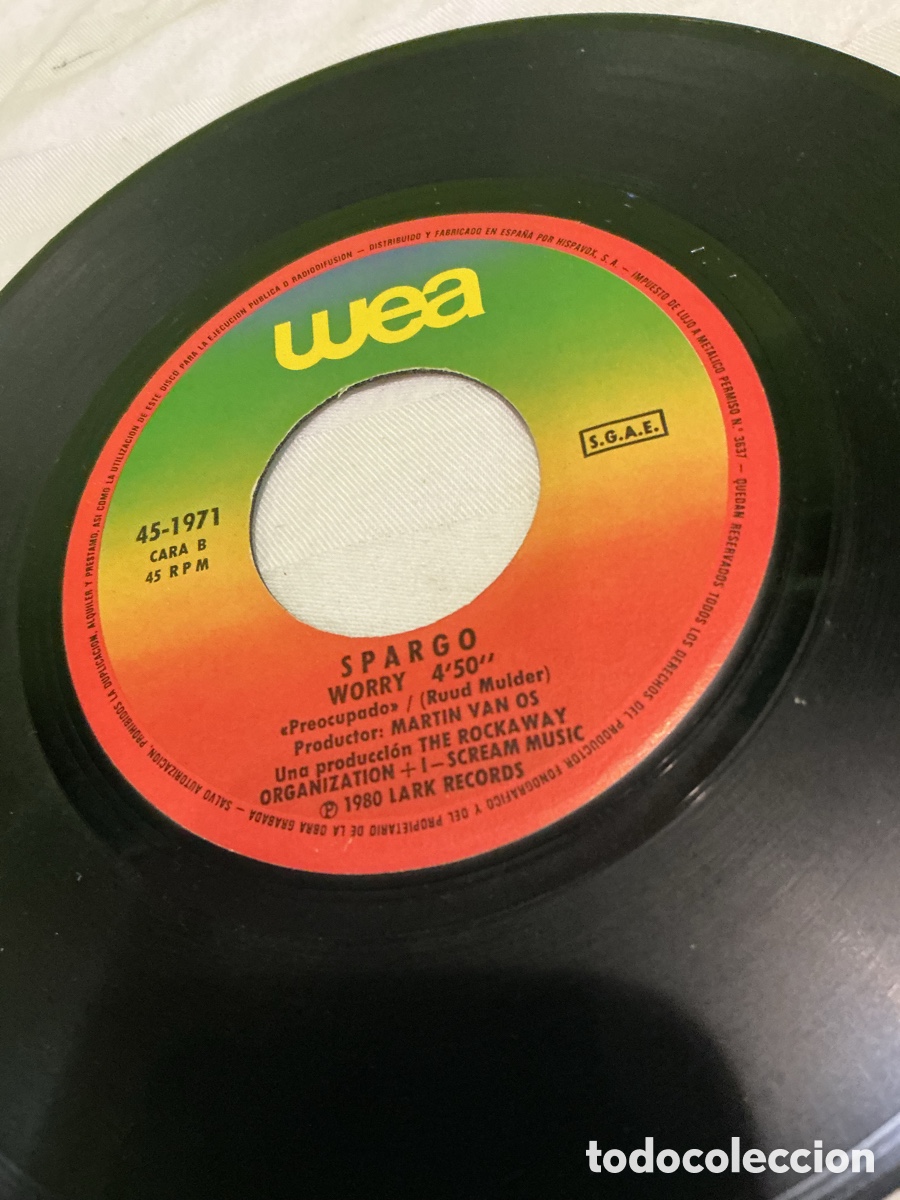Discos de vinilo: SPARGO &ndash; YOU AND ME &ndash; SINGLE 1980 - Foto 4