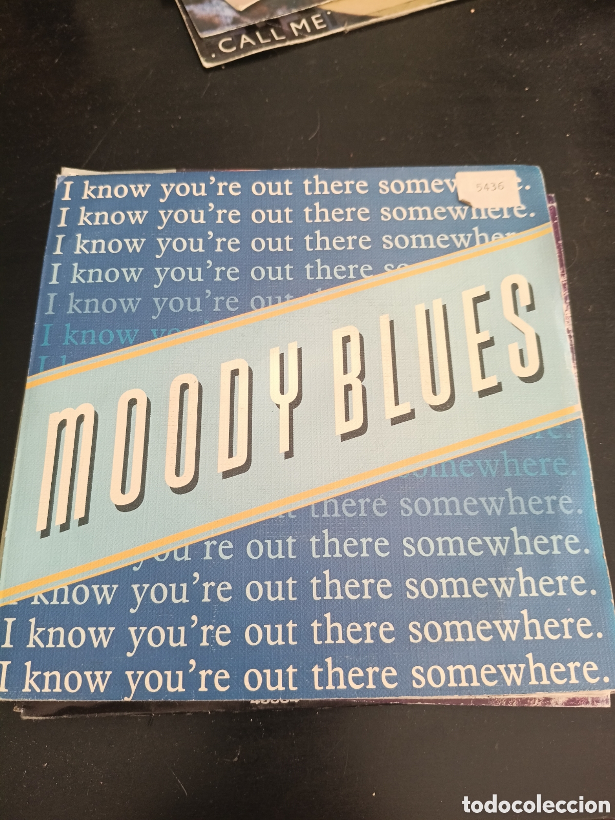 Discos de vinilo: Moody Blues &ndash; I Know You're Out There Somewhere. Vinilo 7&rdquo; single 1988 UK