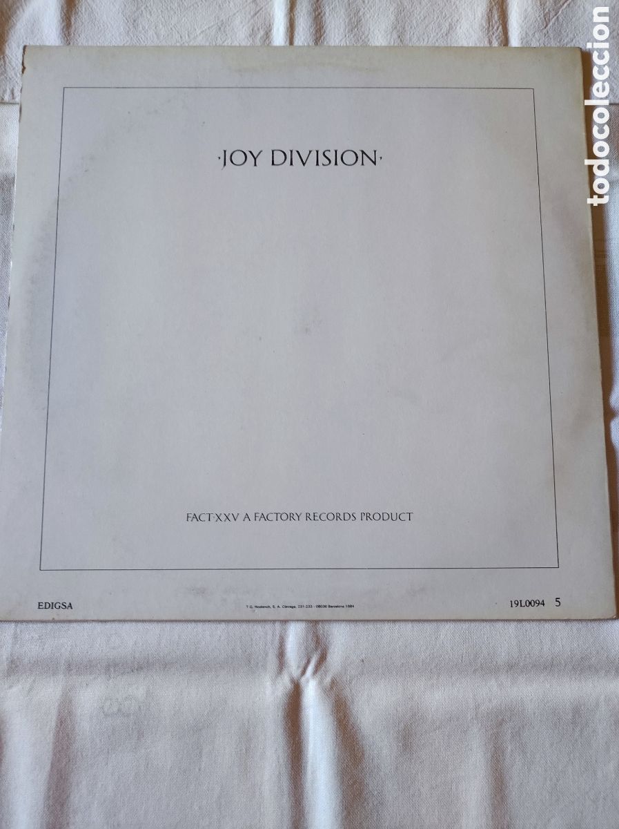 Discos de vinilo: JOY DIVISION - CLOSER - Foto 2