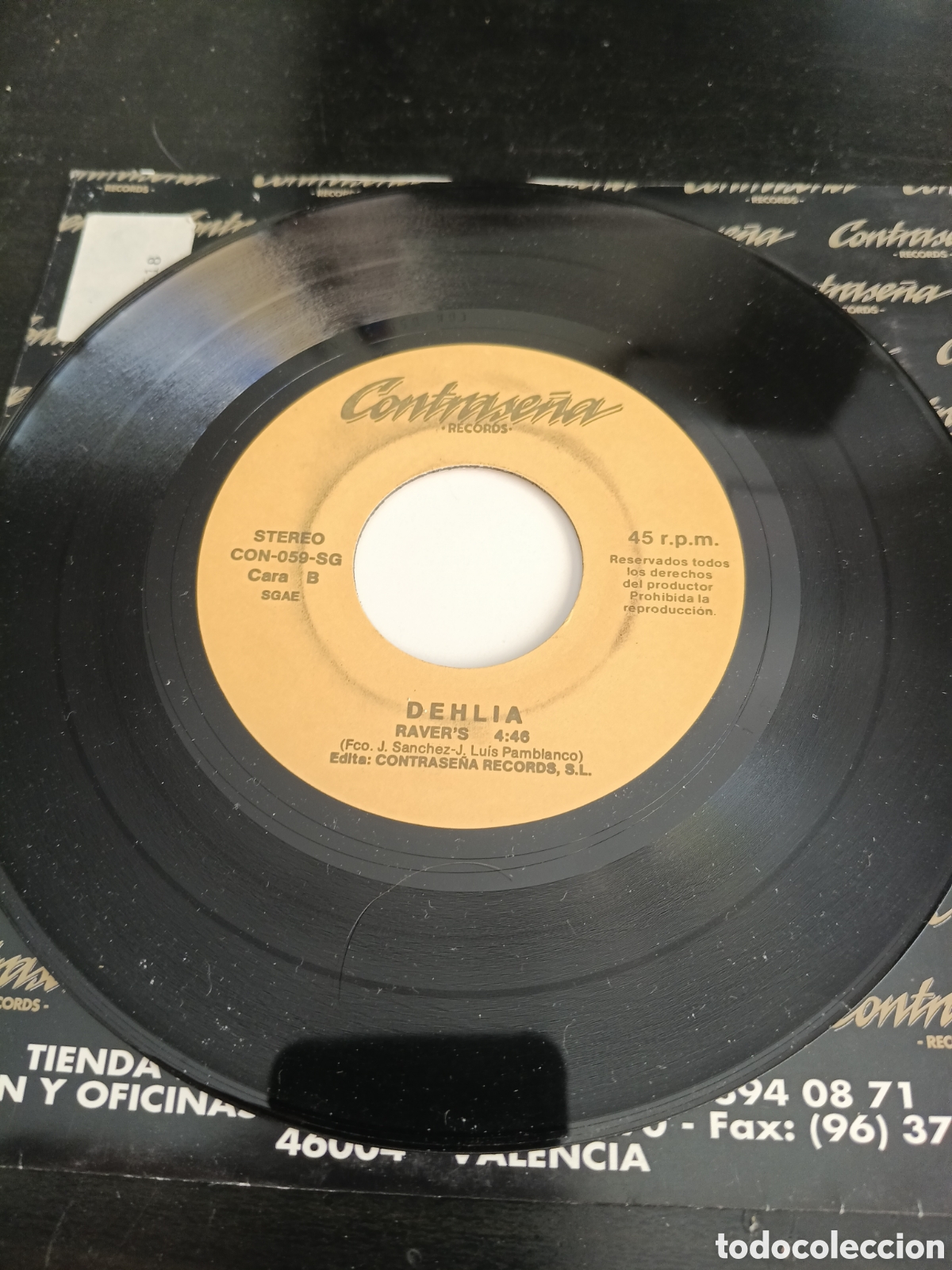 Discos de vinilo: Ravers &ndash; Dehlia. Vinilo 7&rdquo; single 1994 Espa&ntilde;a - Foto 4