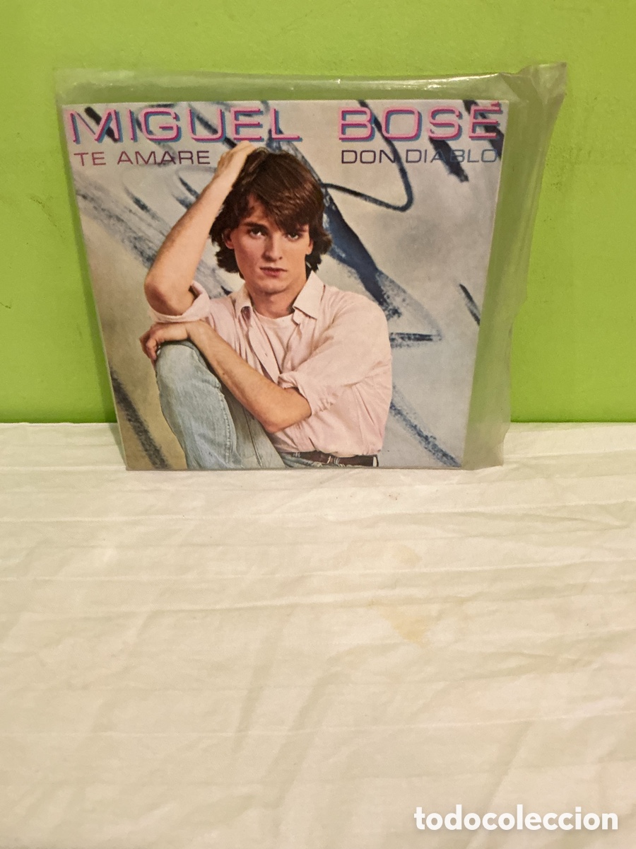 Discos de vinilo: MIGUEL BOS&Eacute; &ndash; TE AMAR&Eacute; / DON DIABLO &ndash; SINGLE 1980