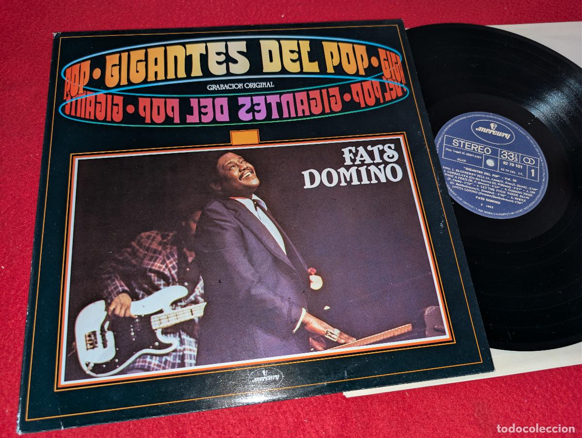 Discos de vinilo: FATS DOMINO Gigantes del pop Vol.30 LP 1981 Mercury ESPA&Ntilde;A SPAIN