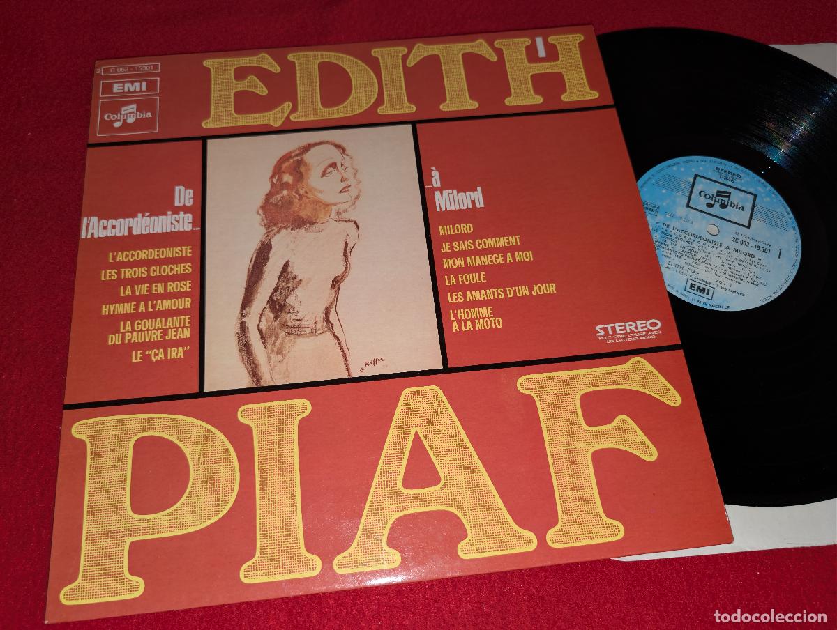 Discos de vinilo: EDITH PIAF De l'accordeoniste a Milord Vol.1 LP Columbia EMI 1978 FRANCIA FRANCE