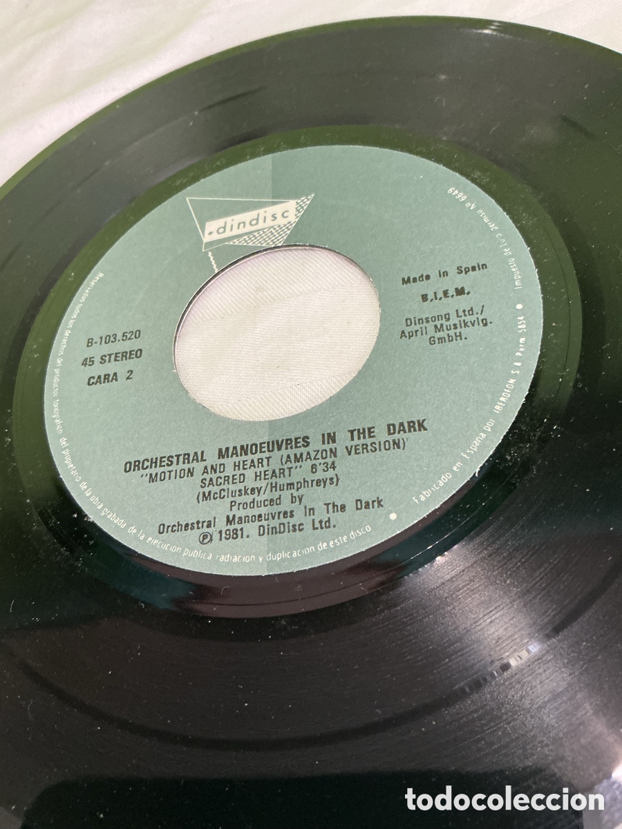 Discos de vinilo: OMD &ndash; Souvenir &ndash; Single vinilo 1981 - Foto 3