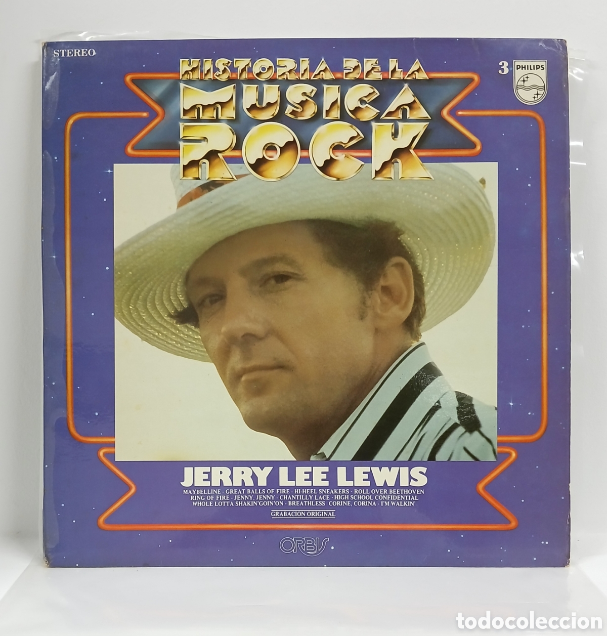 Dischi in vinile: JERRY LEE LEWIS &rdquo;HISTORIA DE LA MUSICA ROCK&rdquo; LP. COMP. SPAIN. 1982 (VINILO, NM, COMO NUEVO)