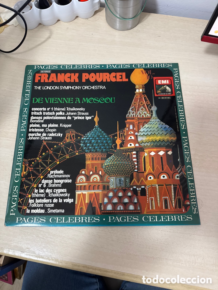 Vinyl records: DISCO VINILO FRANCK POURCEL THE LONDON SYMPHONY ORCHESTRA DE VIENNE A MOSCOU 1981