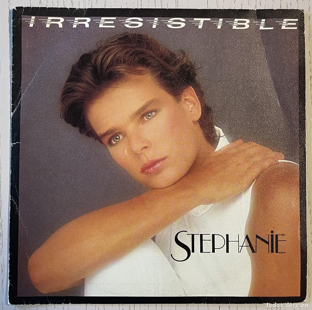 Discos de vinilo: STEPHANIE - IRRESISTIBLE / OURAGAN (VINILO SINGLE 7&rdquo; CBS / CARRERE 1986) EDICI&Oacute;N ESPA&Ntilde;OLA