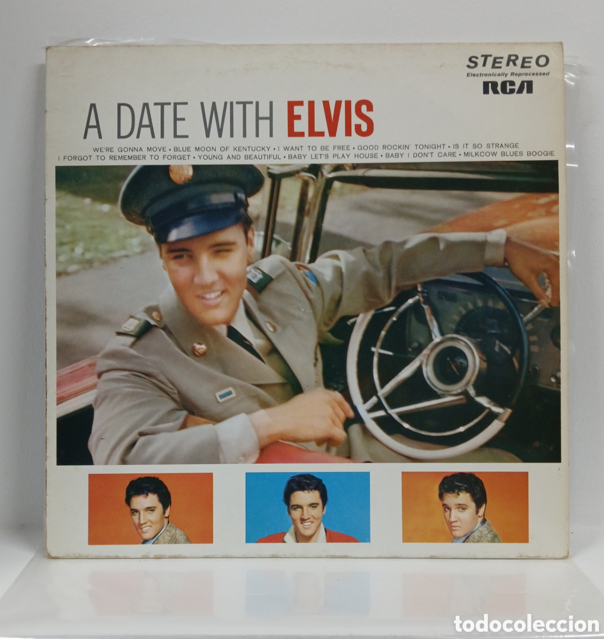 Dischi in vinile: ELVIS PRESLEY &rdquo;A DATE WITH ELVIS &rdquo; LP. COMP. GERMANY. (LSP 2011) (VG++)