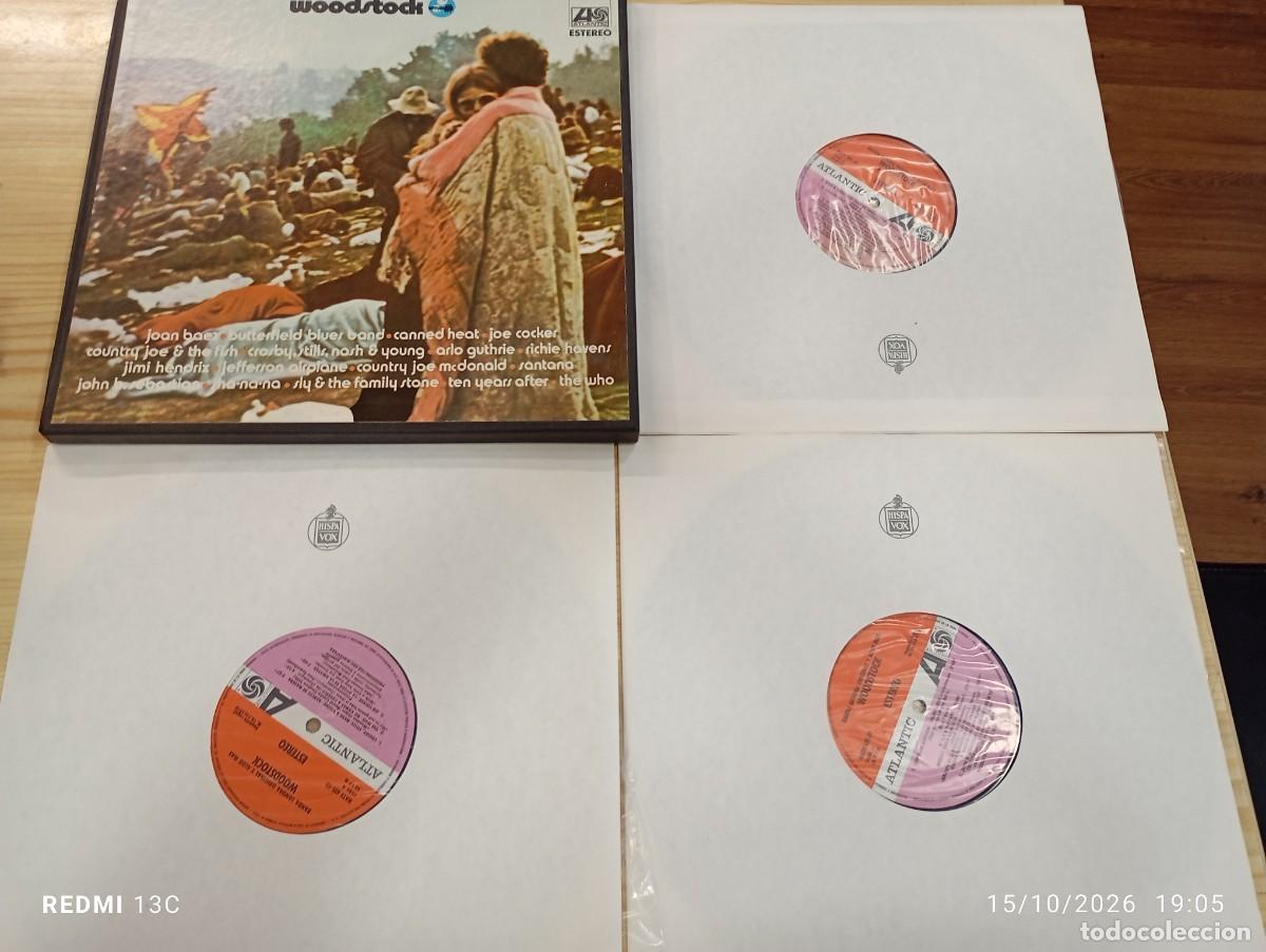 Disques de vinyle: Box Set 3 Lps - Woodstock Banda Sonora y Mas - Gran copia 1&ordf; Edicion Espa&ntilde;ola 1970