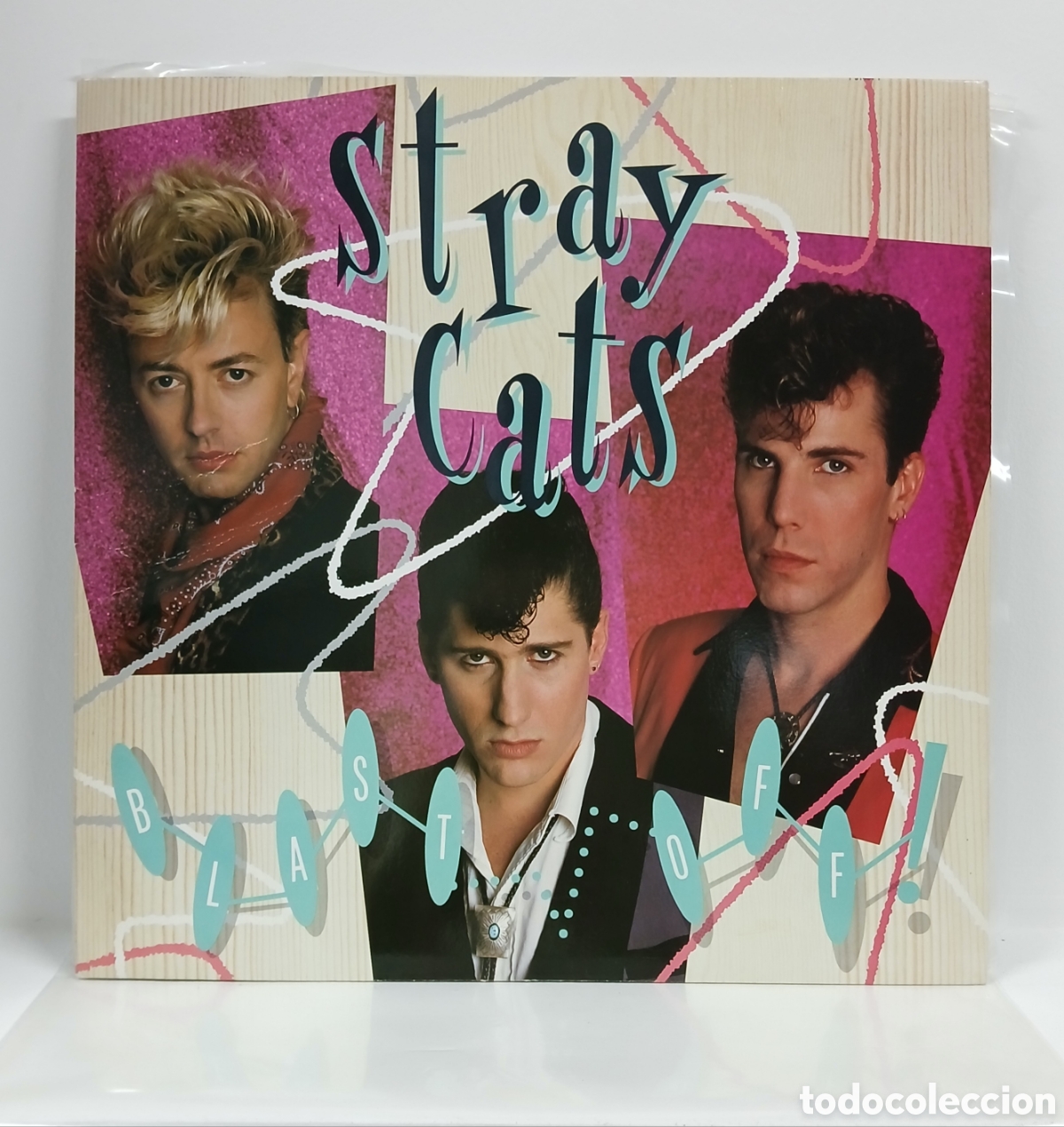 Dischi in vinile: STRAY CATS &rdquo; BLAST OFF&rdquo; LP. ORIG. GERMANY. 1989 (VINILO, NM, COMO NUEVO)