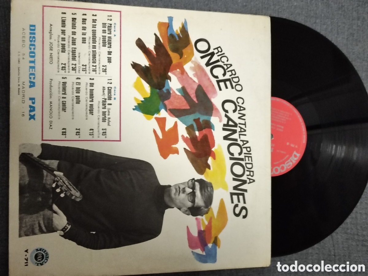 Discos de vinilo: Once Canciones&rdquo; de Ricardo Cantalapiedra - Foto 2