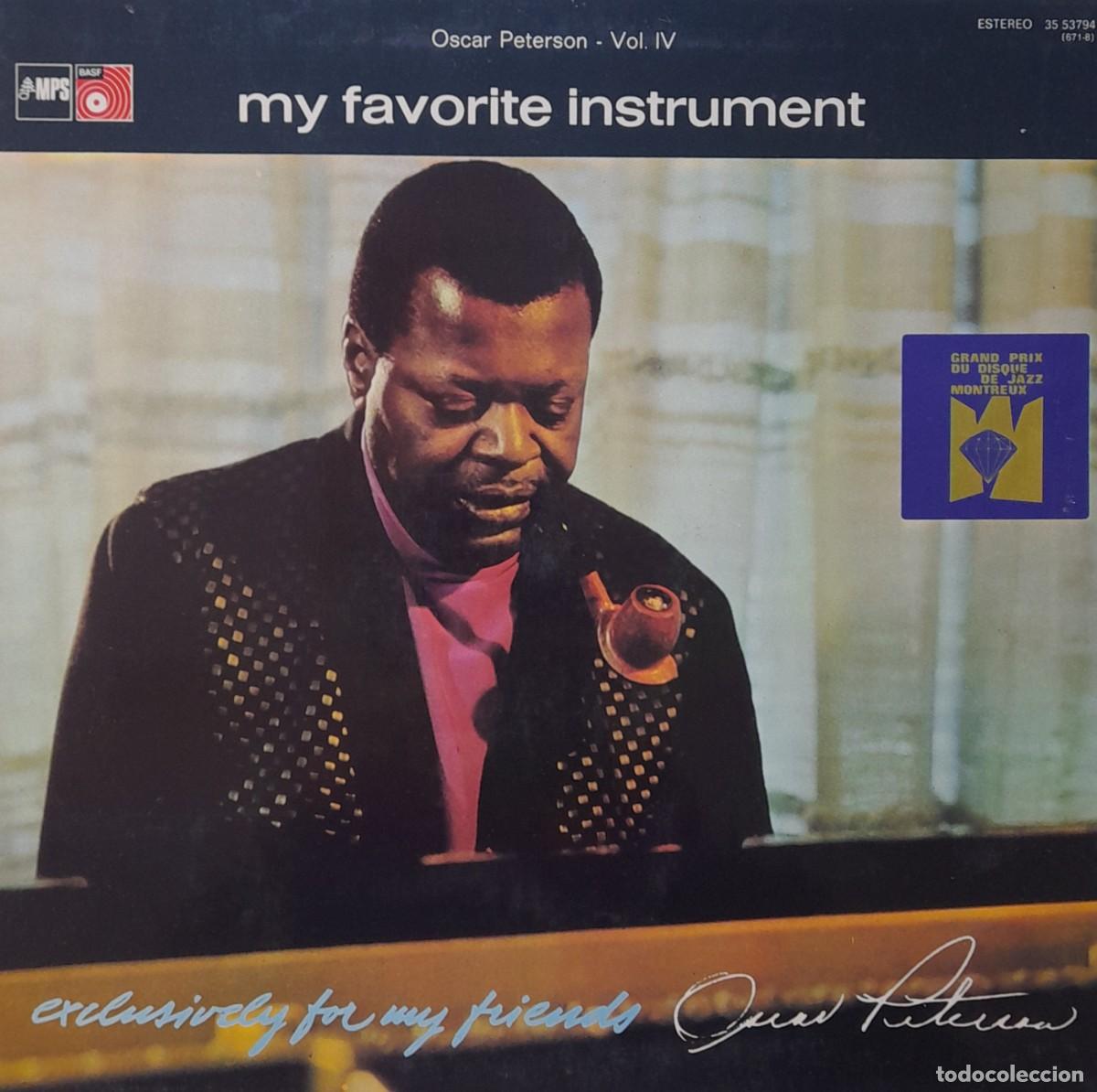 Discos de vinilo: OSCAR PETERSON. My favorite instrument. LP MPS 1976. Carpeta doble