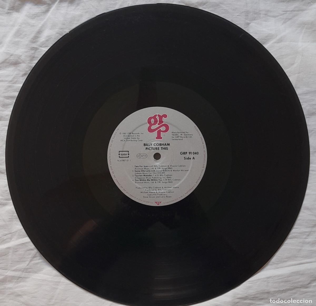 Discos de vinilo: BILLY COBHAM. Picture this. LP GRP 1987 - Foto 5
