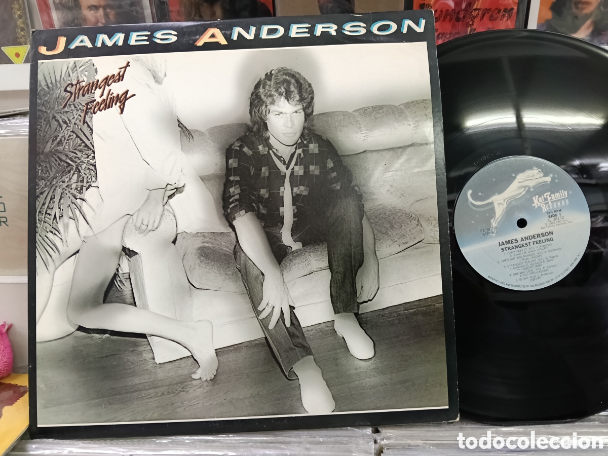 Discos de vinilo: James Anderson LP promocional Strangest Feeling U.s.a. 1982