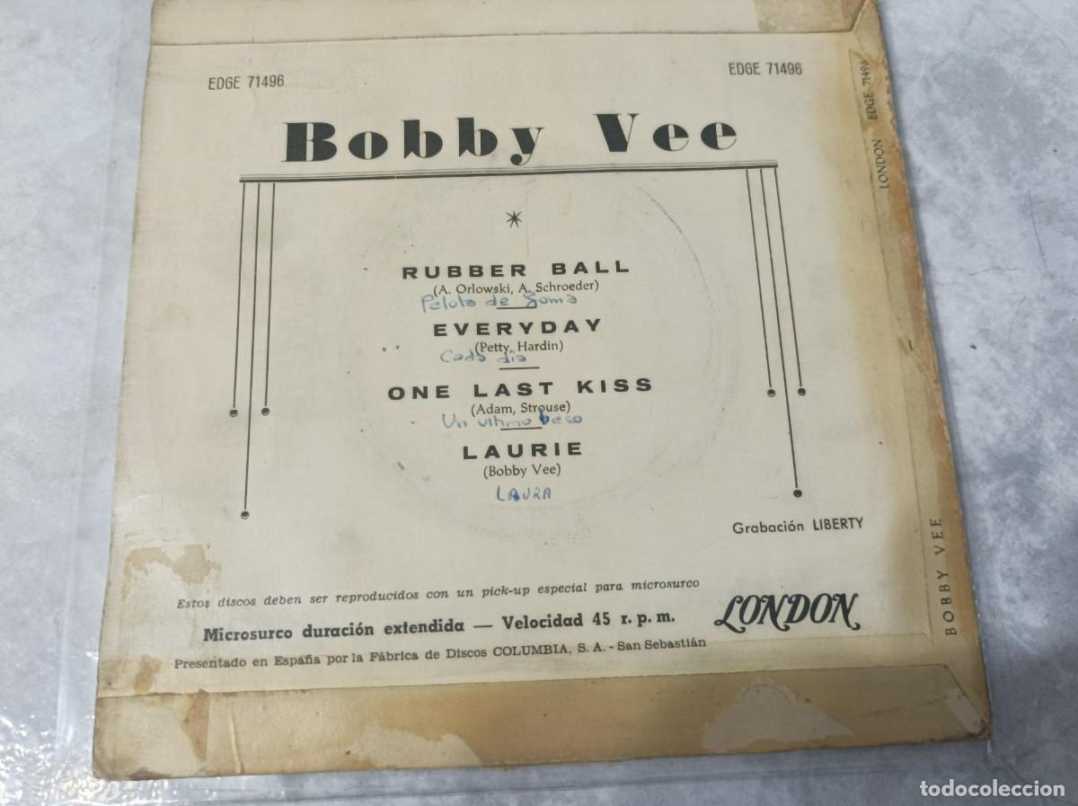 Discos de vinilo: Bobby Vee ep original - Foto 2