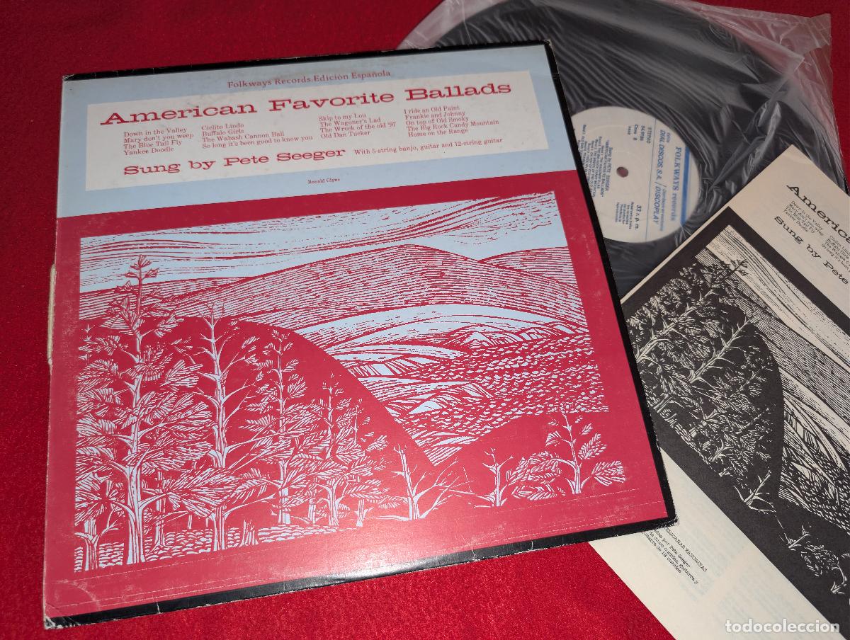Discos de vinilo: PETE SEEGER American favorite ballads LP 1983 Dial/Folkways ESPA&Ntilde;A SPAIN