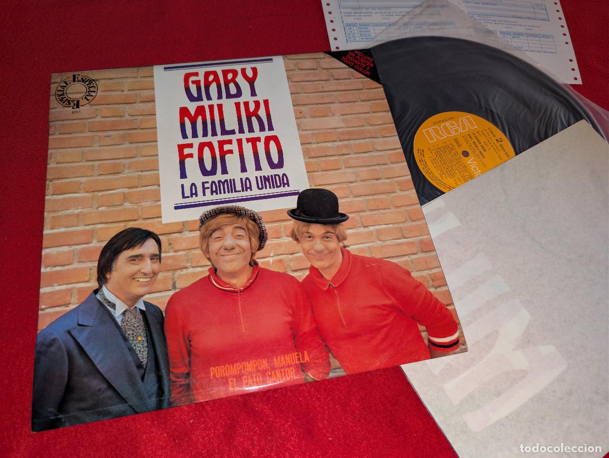Discos de vinilo: GABY, MILIKI, FOFITO La familia unida LP 1977 RCA + POSTER 90cmX60cm