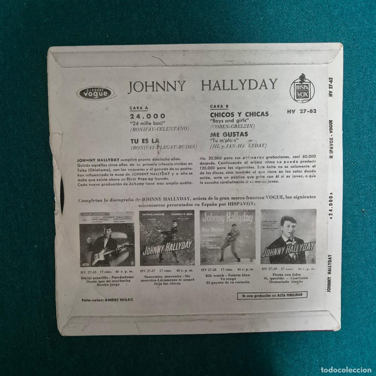 Discos de vinilo: Johnny Hallyday &ndash; 24.000 - Foto 2