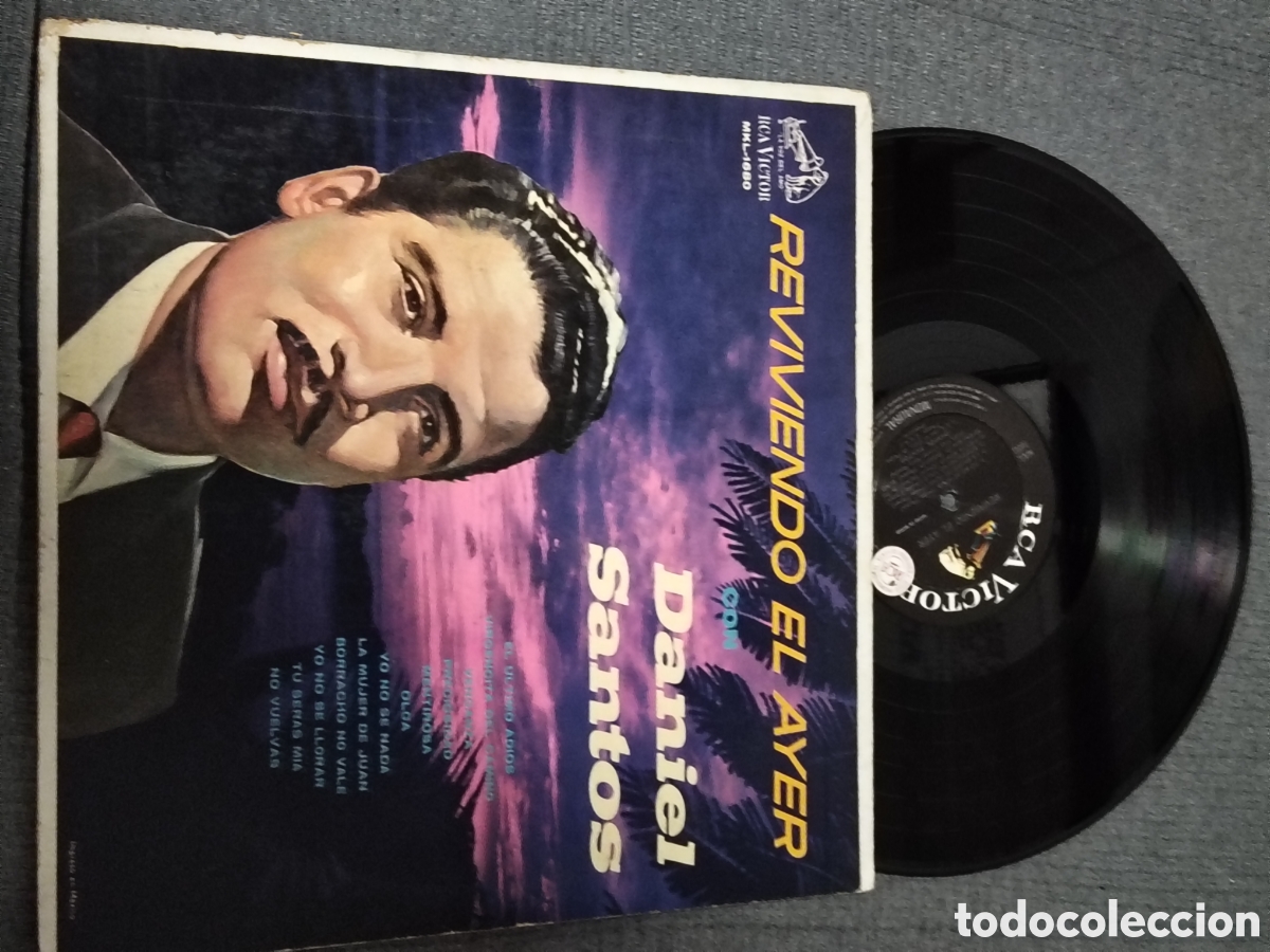 Discos de vinilo: Reviviendo el Ayer&rdquo; de Daniel Santos, editado originalmente en 1966