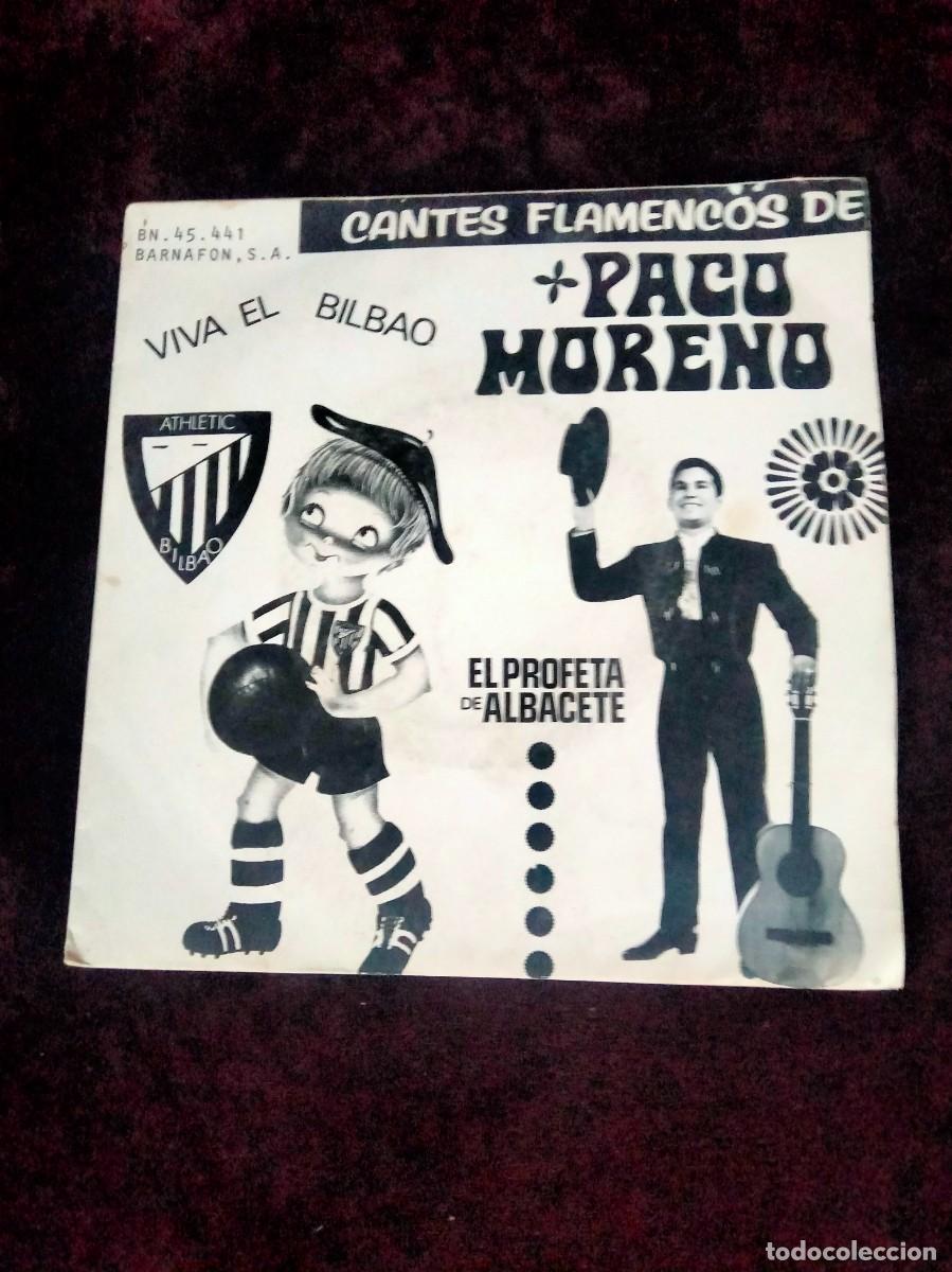 Discos de vinilo: paco moreno el profeta de albacete - viva el athletic de bilbao - como nuevo