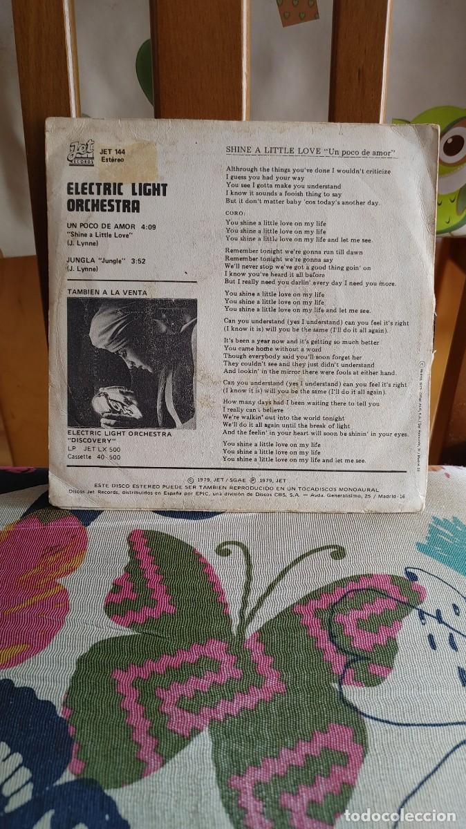 Discos de vinilo: ELO-SINGLE UN POCO DE AMOR - Foto 2