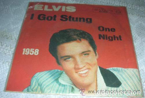 Disques de vinyle: ELVIS PRESLEY - I GOT STUNG - RARO SINGLE ALEMAN 1968 CON PORTADA UNICA