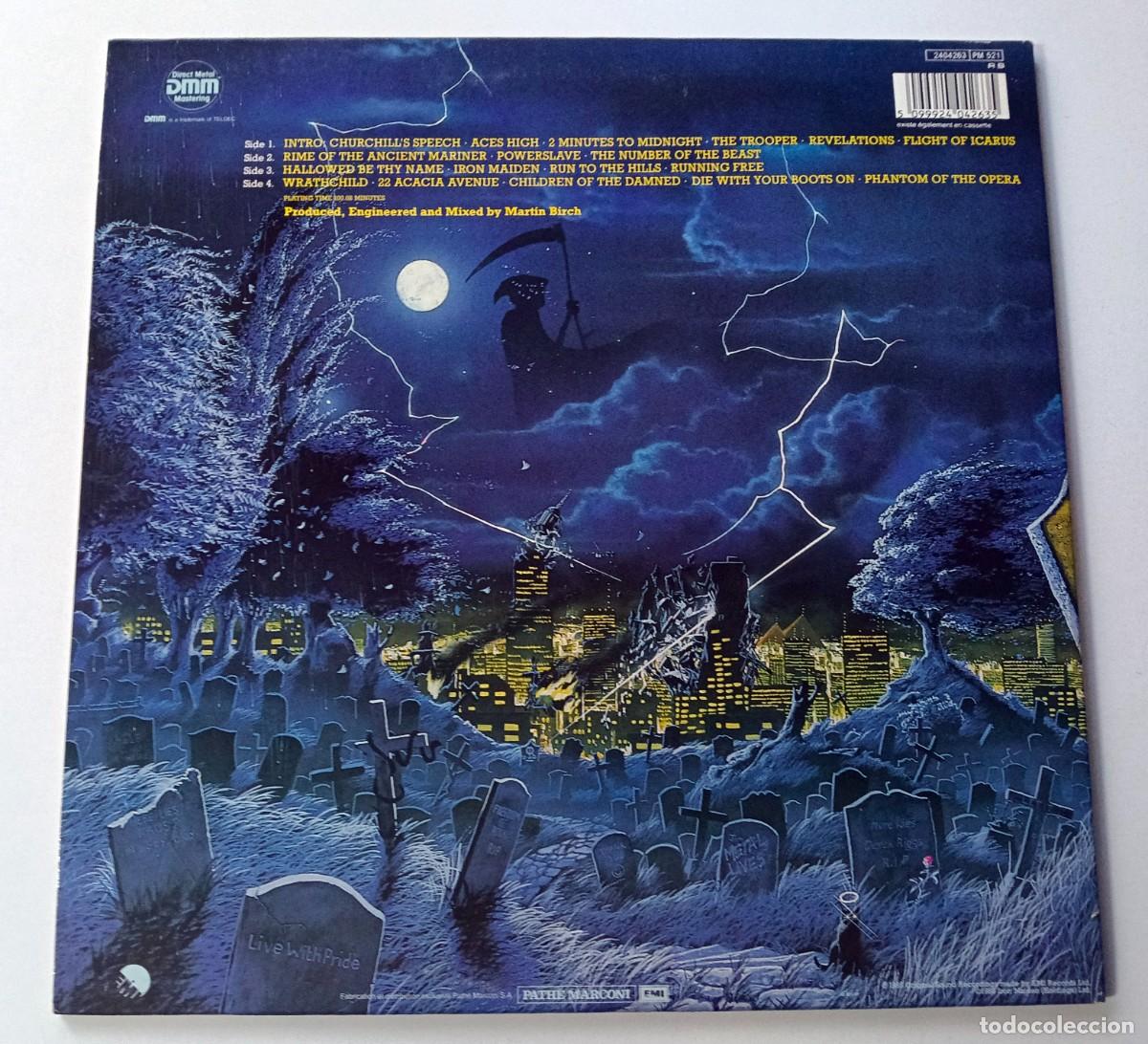 Discos de vinilo: LP IRON MAIDEN - LIVE AFTER DEATH - Foto 2