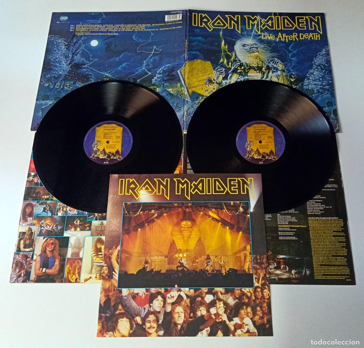 Discos de vinilo: LP IRON MAIDEN - LIVE AFTER DEATH - Foto 3