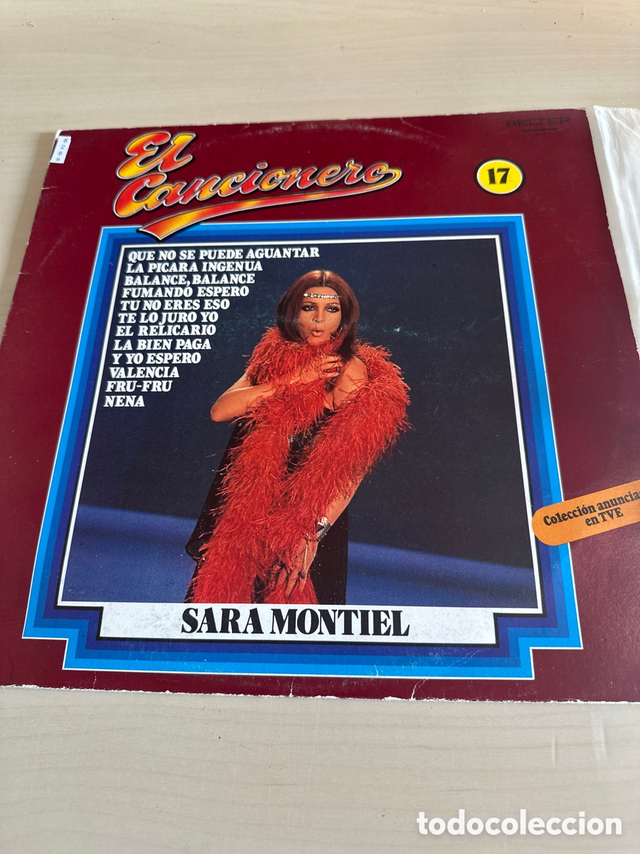 Discos de vinilo: VIN8268 el cancionero Sara Montiel vinilo segunda mano