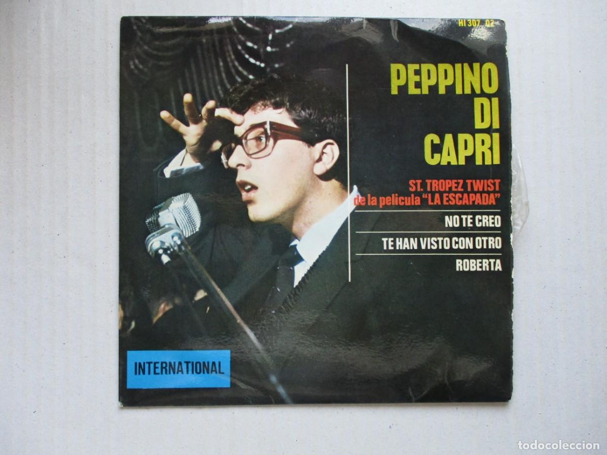 Discos de vinilo: DISCO SINGLE , PEPPINO DI CAPRI , NO TE CREO Y OTRAS , BUEN ESTADO , VER FOTOS