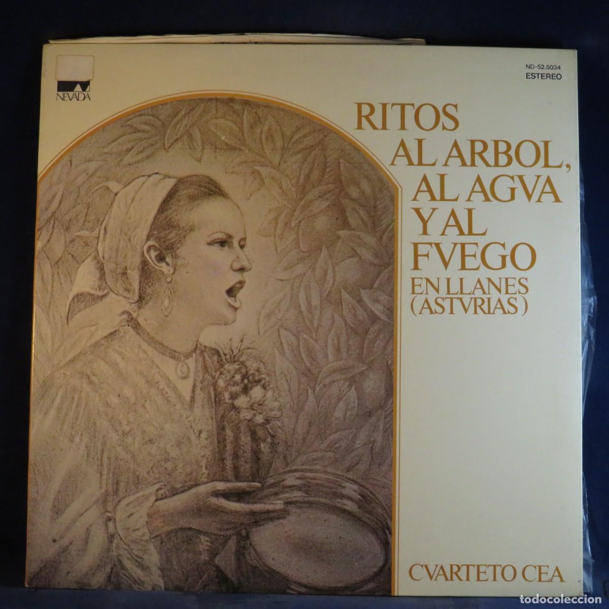 Discos de vinilo: CUARTETO CEA &ndash; RITOS AL ARBOL, AL AGUA Y AL FUEGO - EN LLANES , ASTURIAS - LP