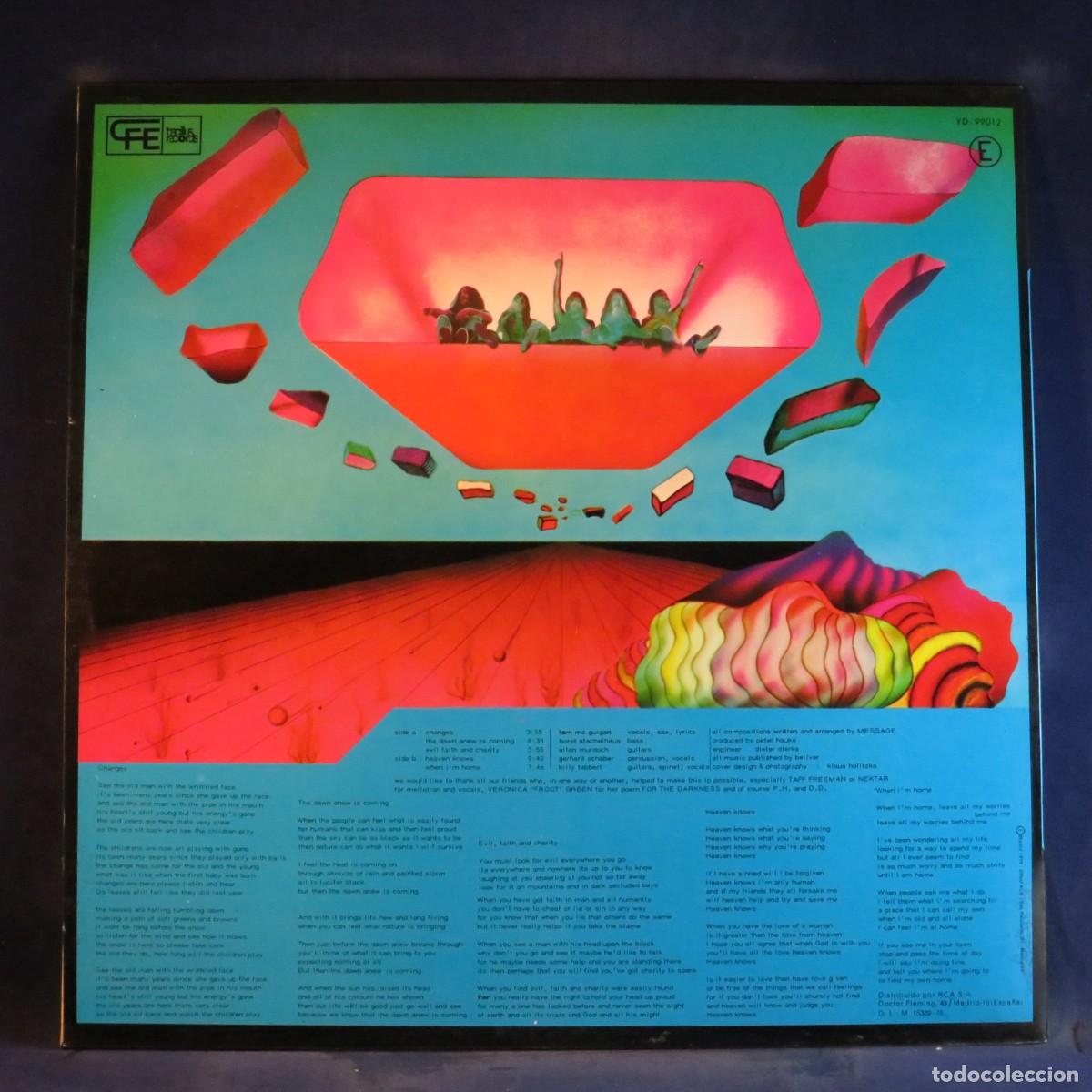 Discos de vinilo: MESSAGE &ndash; THE DAWN ANEW IS COMIN - LP - Foto 2