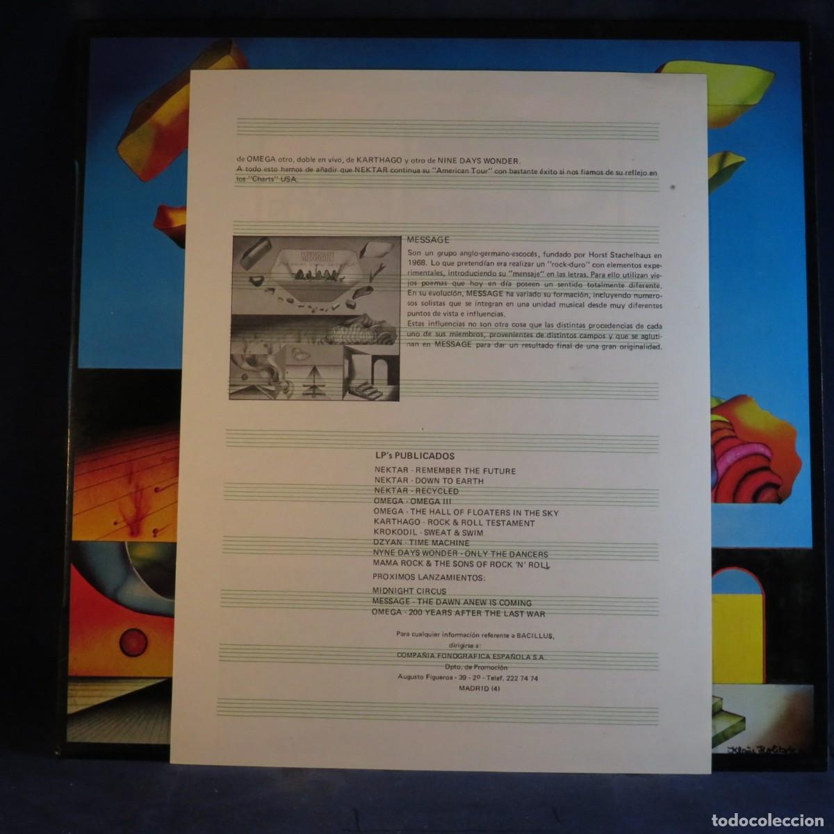 Discos de vinilo: MESSAGE &ndash; THE DAWN ANEW IS COMIN - LP - Foto 4