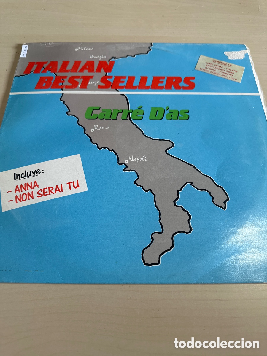 Discos de vinilo: VIN8292 italian best sellers carre d&rsquo;as vinilo segunda mano