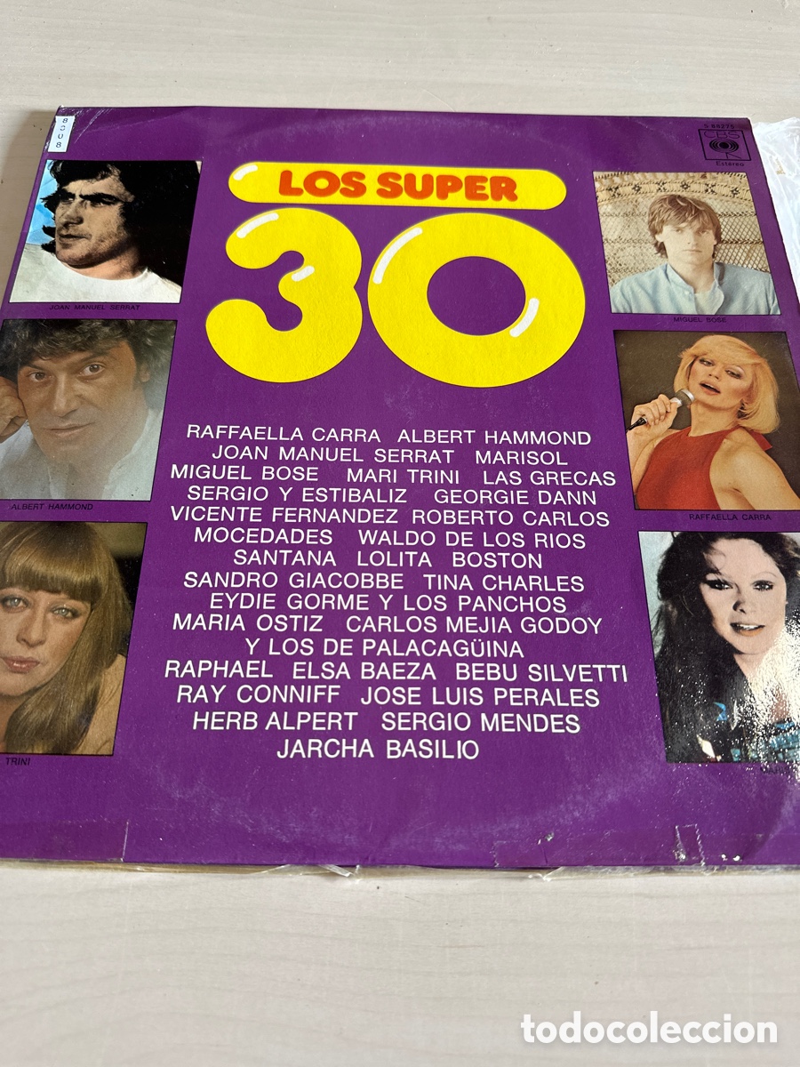 Vinyl records: VIN8308 los s&uacute;per 30 vinilo segunda mano