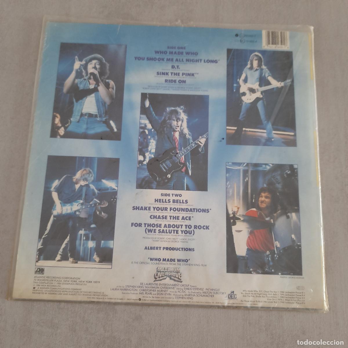 Discos de vinilo: Vinilo AC/DC - Who Made Who - Foto 2