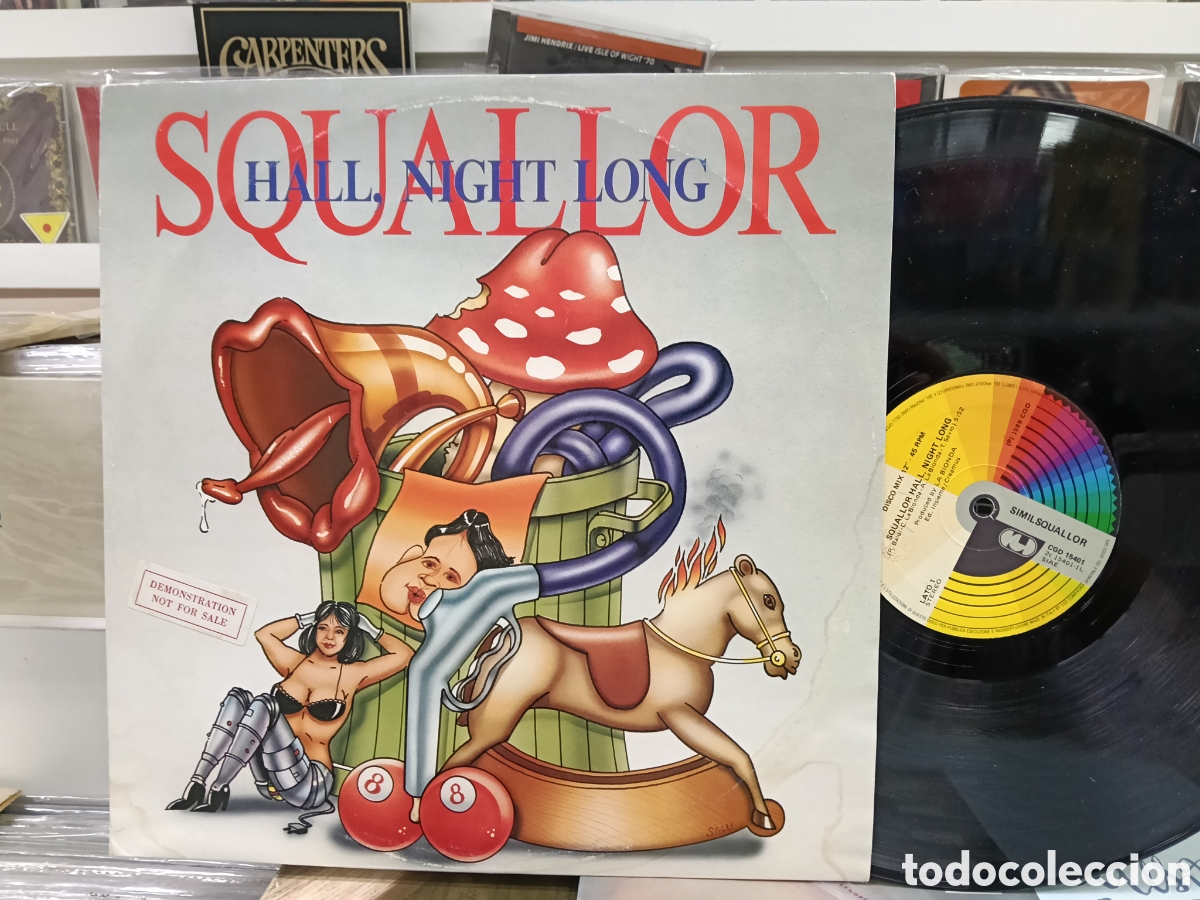 Discos de vinilo: Similsquallor maxi Squallor Hall, Night Long Italia 1989