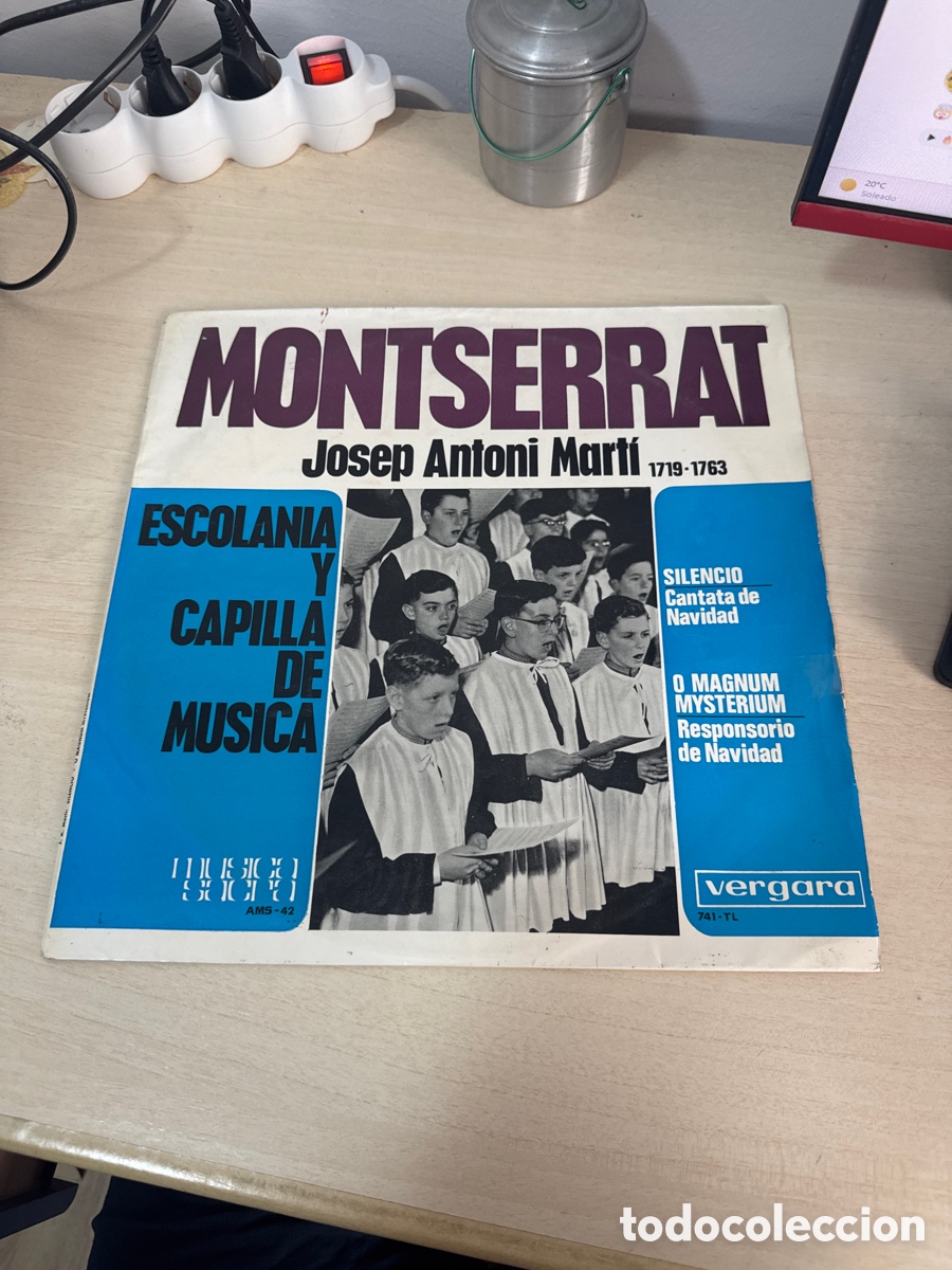 Disques de vinyle: DISCO VINILO MONTSERRAT JOSEP ANTONI MART&Iacute; ESCOLANIA Y CAPILLA DE M&Uacute;SICA 1964