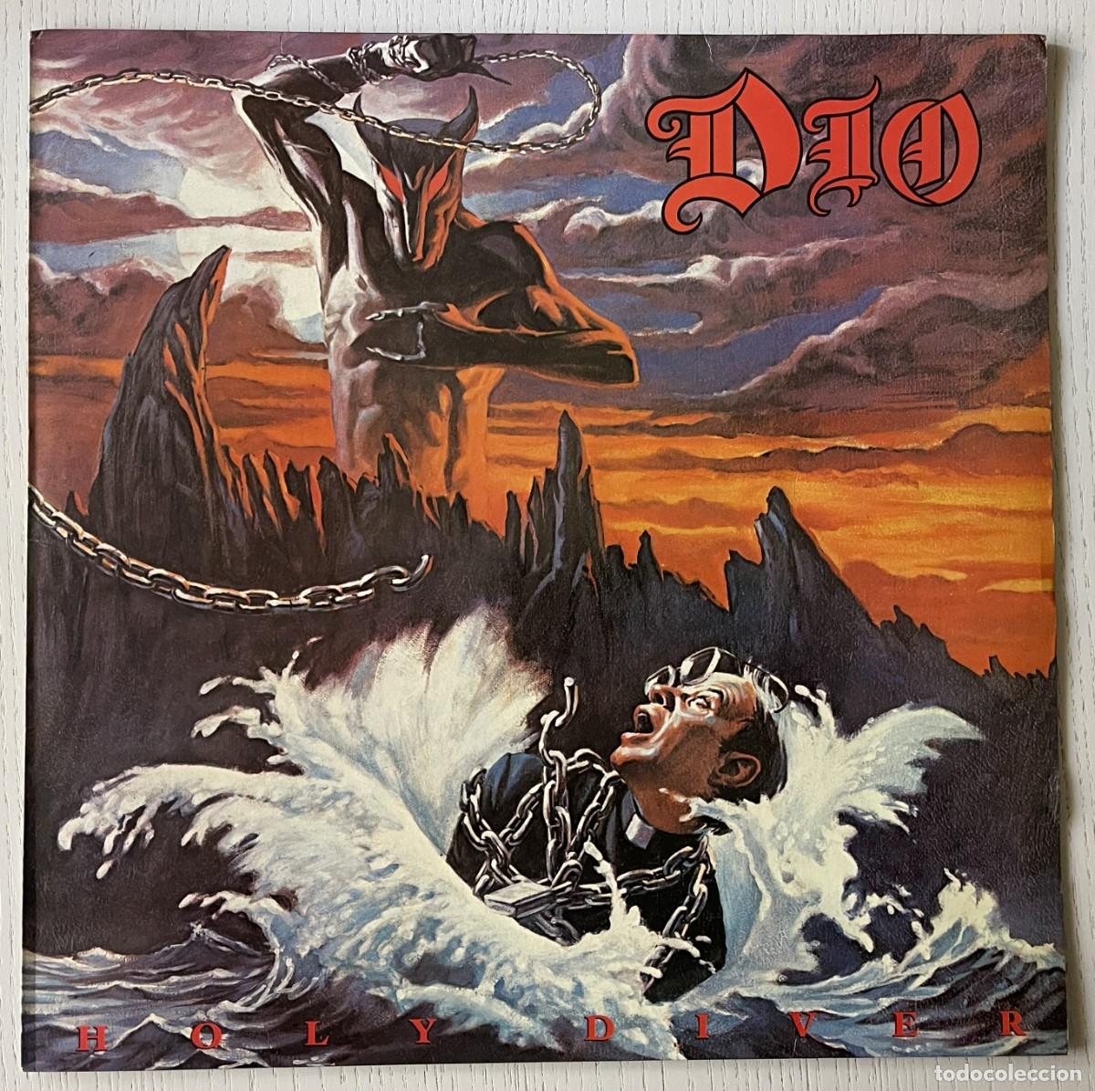 Disques de vinyle: DIO - HOLY DIVER (VINILO LP 12&rdquo; MERCURY 1983) PRIMERA EDICI&Oacute;N ESPA&Ntilde;OLA