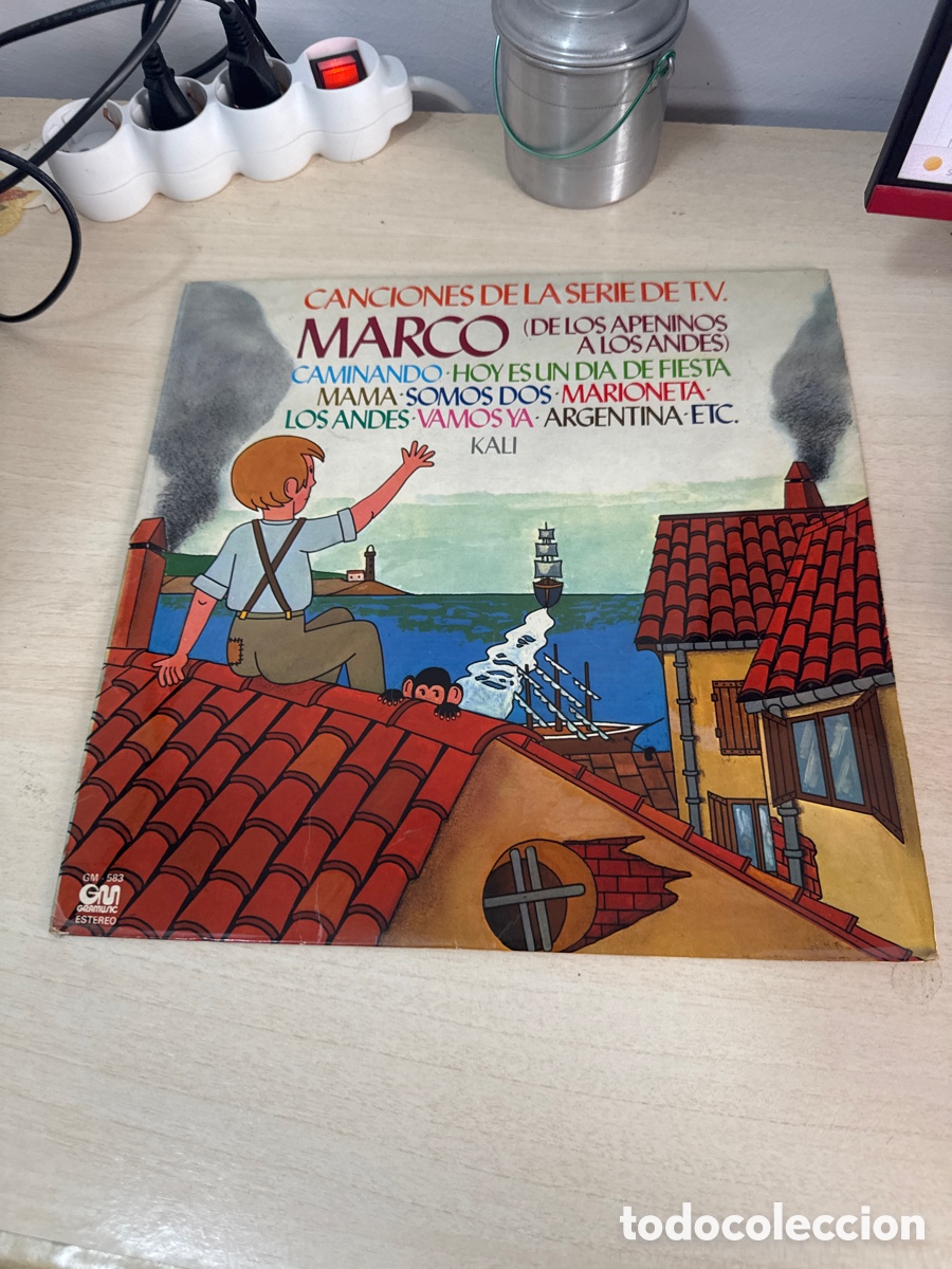 Discos de vinil: DISCO VINILO CANCIONES DE LA SERIE DE T.V. MARCO DE LOS APENINOS A LOS ANDES GRAMUSIC 1977