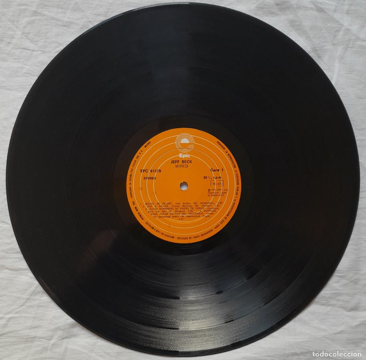 Discos de vinilo: JEFF BECK. Wired. LP Epic 1976 - Foto 3