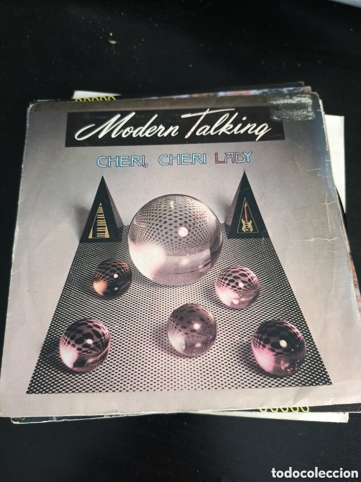 Discos de vinilo: Modern Talking &ndash; Cheri, Cheri Lady. Vinilo 7&rdquo; single 1985 Espa&ntilde;a