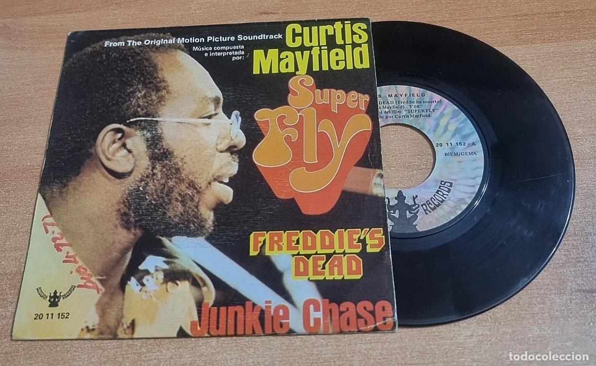 Discos de vinilo: CURTIS MAYFIELD Freddie's dead 7&rdquo; SINGLE VINILO DEL A&Ntilde;O 1972 ESPA&Ntilde;A CONTIENE 2 TEMAS