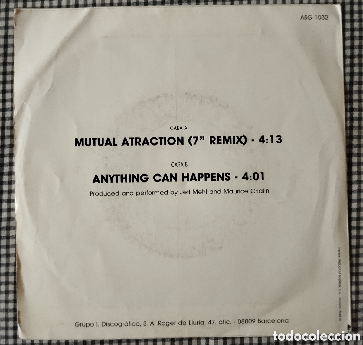 Discos de vinilo: Sylvester - Mutual Attraction - single - Foto 2