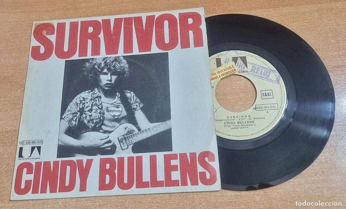 Discos de vinilo: CINDY BULLENS Survivor 7&rdquo; SINGLE VINILO PROMO DEL A&Ntilde;O 1979 ESPA&Ntilde;A CONTIENE 2 TEMAS