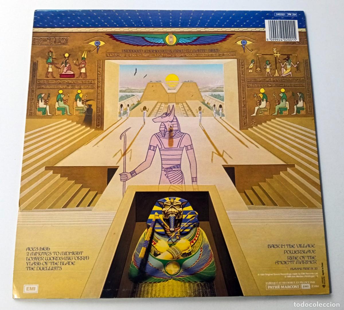 Discos de vinilo: LP IRON MAIDEN - POWERSLAVE - Foto 2