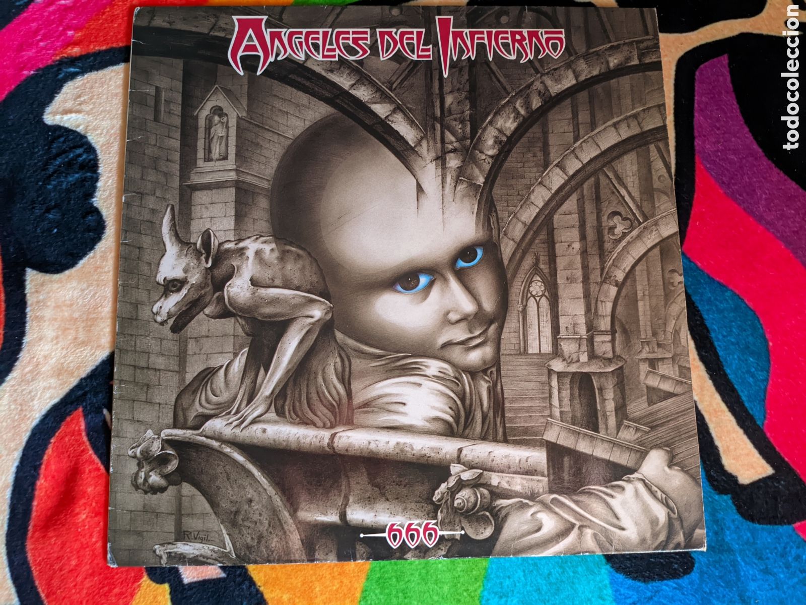 Discos de vinilo: // Angeles Del Infierno &ndash; 666 - WEA Espa&ntilde;a 1988