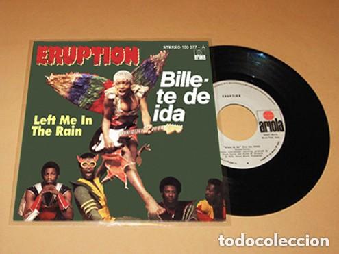 Discos de vinilo: ERUPTION - ONE WAY TICKET (BILLETE DE IDA) - SINGLE (RARE CON PORTADA DE CART&Oacute;N) - 1979 / BONEY M.