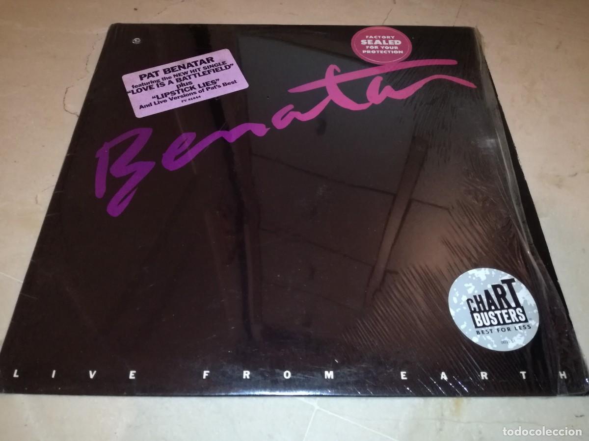 Discos de vinilo: PAT BENATAR-LIVE FROM EARTH-CONTIEN ENCARTE-ORIGINAL USA 1983-VINILO EN EXCELENTE ESTADO
